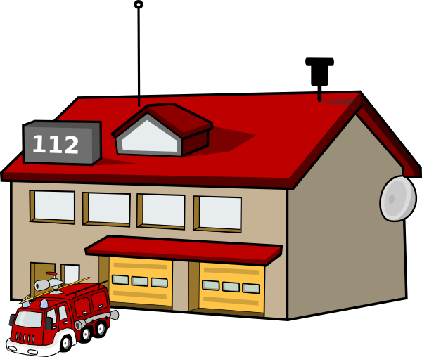 clip art of fire station - photo #1