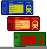 Free Clipart Of Train Tickets Image