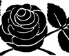 Silhouette Roses Clipart Image