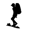 Free Clipart Hiker Silhouette Image