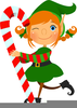 Cute Christmas Elves Clipart Image