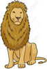 Sitting Lion Clipart Image