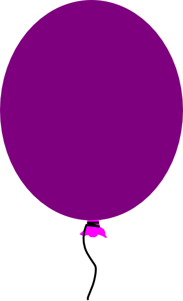 clipart purple balloons - photo #2