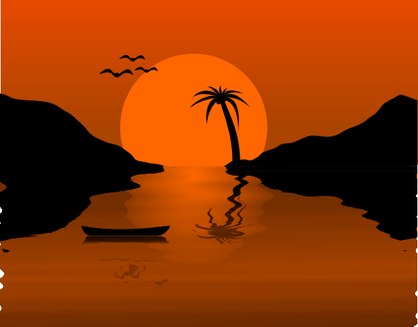 cartoon sunset background. Doraemon sunset beach cartoon