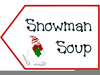Free Snowman Soup Clipart Image