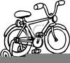 Bicycle With Training Wheels Clipart Image