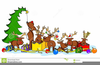 Funny Christmas Party Clipart Image