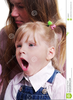 Clipart Girl Yawning Image