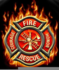 Fire Maltese Cross Clipart Image