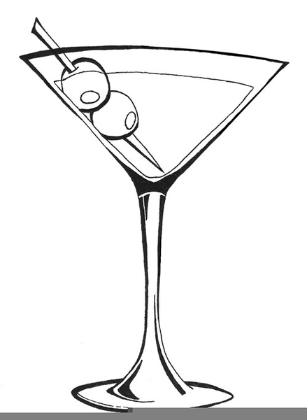 free clipart of martini glasses