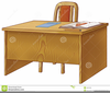 Teachers Desk Clipart Image