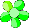 Green Daisy Clip Art