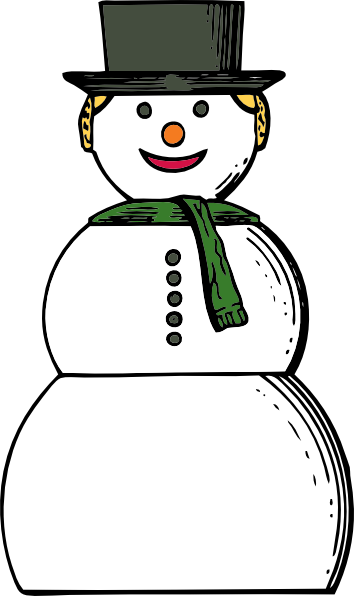 Snow Woman Clip Art at Clker.com - vector clip art online, royalty free