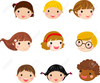 Baby Faces Clipart Image