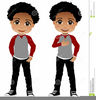 African American Youth Clipart Image