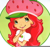 Girls Strawberry Shortcake Party Clipart Image