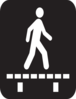 Walking Sign Clip Art