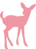 Coral Deer Image Clip Art