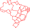 Mapa Do Brasil P Corte Clip Art
