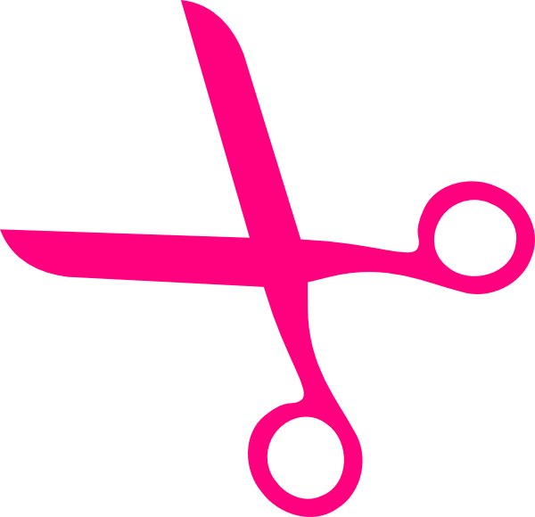 Pink Hair Scissors Clip Art at  - vector clip art online, royalty  free & public domain