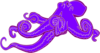Purple Purple Ocotopus2 Clip Art