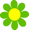 Green Flower Clip Art