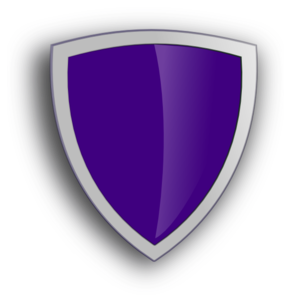 Purple Security Shield Clip Art
