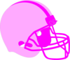 Pink Football Helmet Clip Art