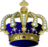 Blue Large Crown Clip Art