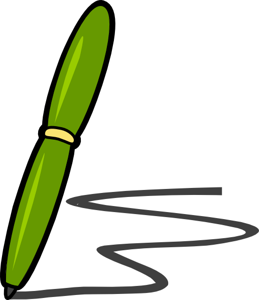 clipart green pen - photo #4