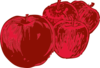 Four Apples Clip Art