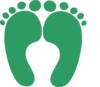 Green Happy Feet 05 Clip Art