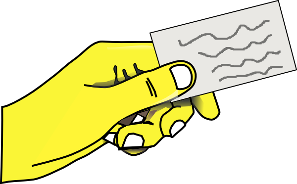 yellow hand clip art - photo #27
