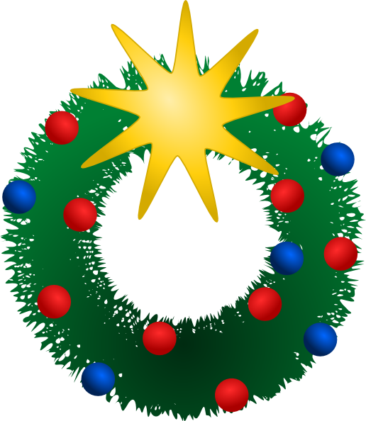 clipart of christmas wreath - photo #4