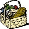 Food Basket Clip Art