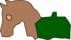 Horse And Barn Silhouette Clip Art