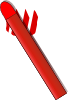 Red Pastel Crayon Clip Art
