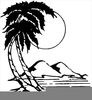 Coconut Surfing Clipart Image