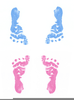 Blue Baby Booties Clipart Image