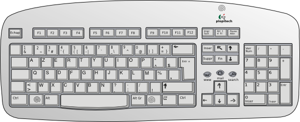 clipart of keyboard - photo #9