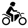Motorbike With Helmet Clip Art
