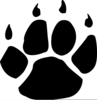 Large Tiger Paw Clipart Image