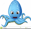 Free Octopus Cartoon Clipart Image