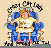 Crazy Cat Lady Clipart Image