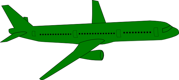 green airplane clipart - photo #46