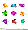 Paint Splats Clipart Image