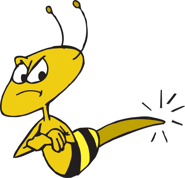 free clipart of cartoon bees - photo #48