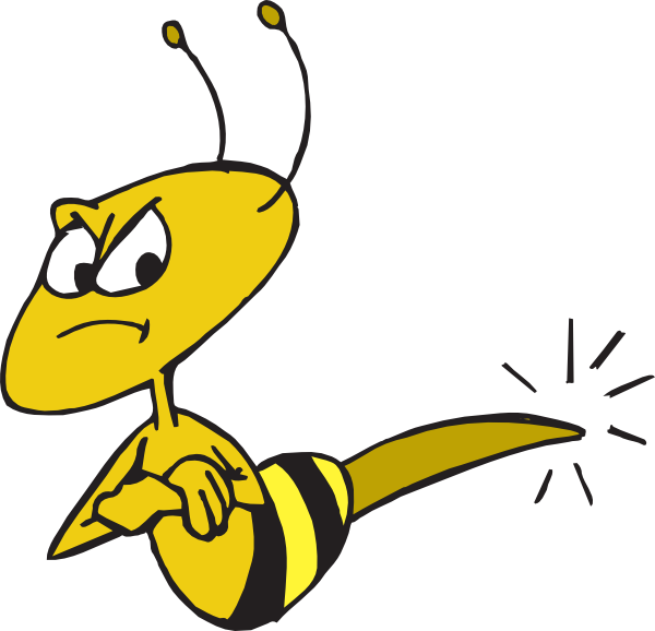 Image result for cartoon angry bee