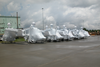Army Oh-58 Kiowa Warrior Helicopters Assigned To The 82nd Airborne Division From Fort Bragg, N.c., Are Shrink Wrapped. Image