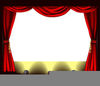 Free Theatre Curtains Clipart Image